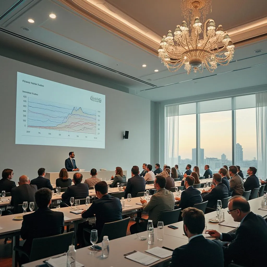 Presentación en evento de inversión