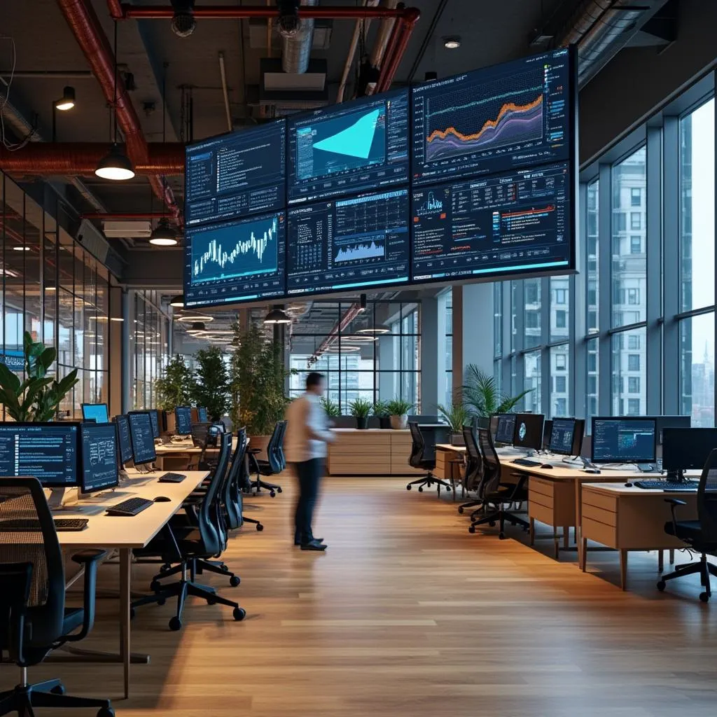 Oficina fintech en Buenos Aires